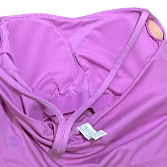 All In Motion Orchid Purple Ruched Crop Top, Size XS, NWT - Picture 3 of 8